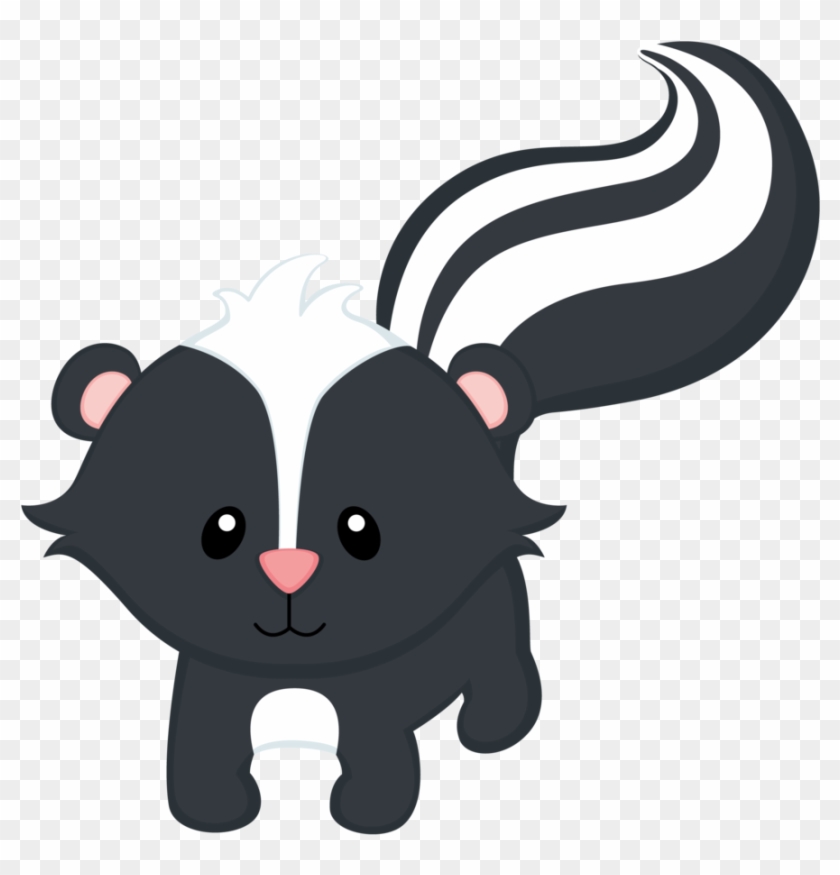 Say Hello - Woodland Skunk Baby Animals Clipart #720465