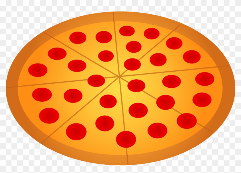 Slice Cheese Pizza Clipart The Cliparts - Pepperoni #720658