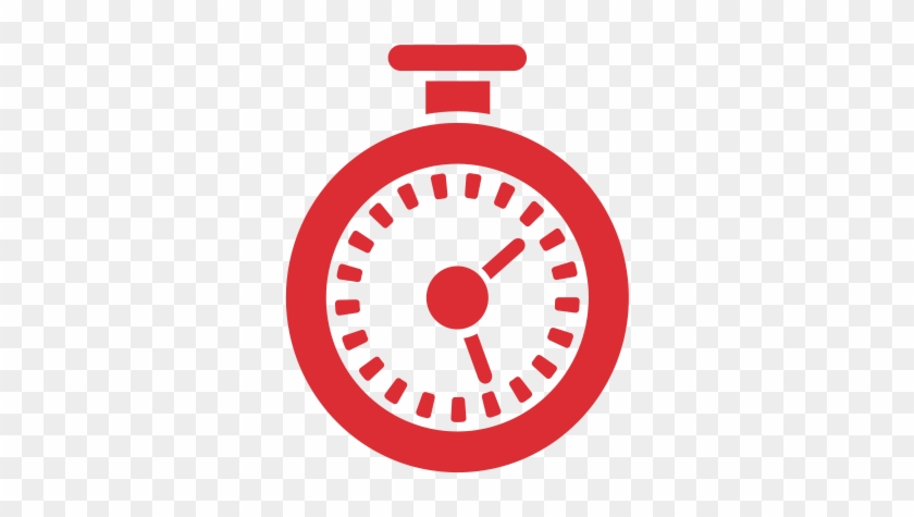 Fast To Install - Red Stopwatch Icon #720721