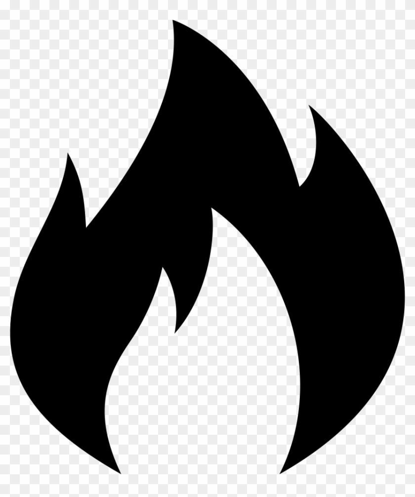 Fire Flame Hot Popular Comments - Black And White Fire Emoji #720859