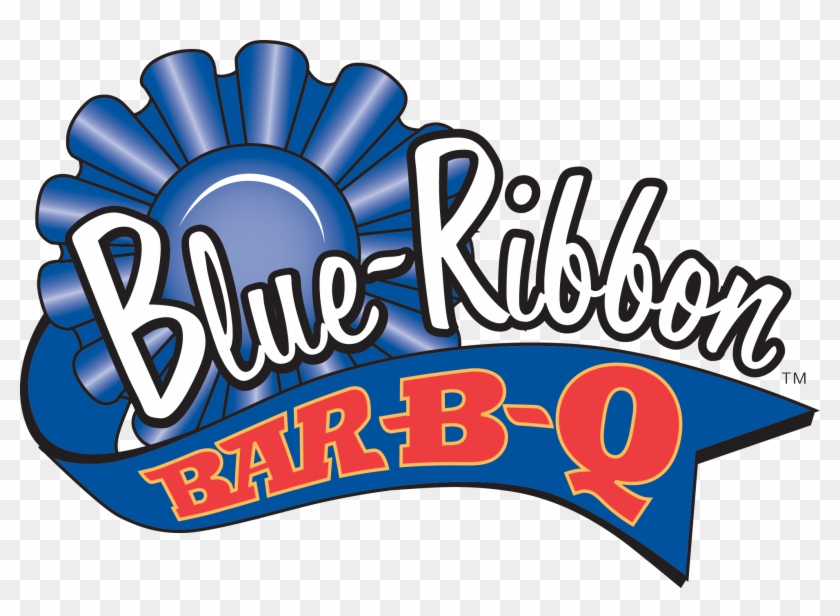 Red, White Logo Text - Blue Ribbon Bbq #720914