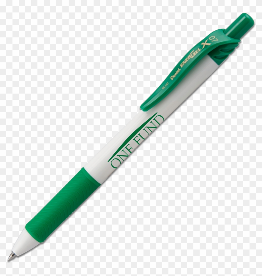 Energel X White Barrel Green - Marker Pen #721008