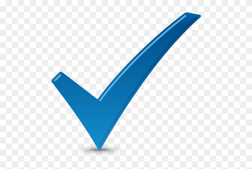 Check Sign Icon Blue - Blue Tick Icon Png #721064