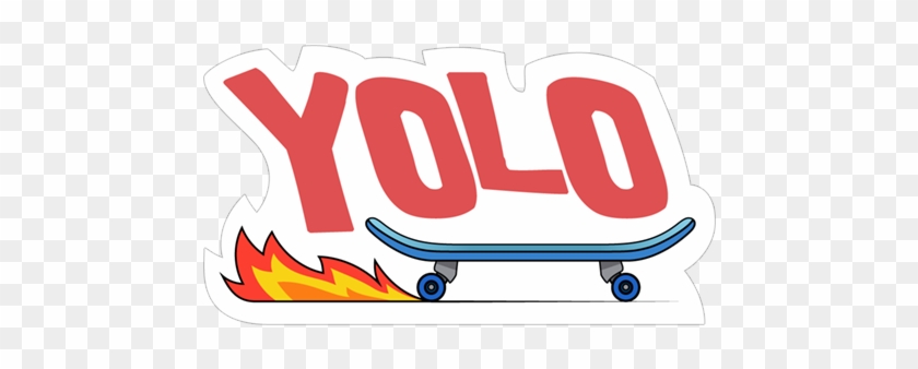 Yolo Transparent Png Sticker - Skateboarding #721075