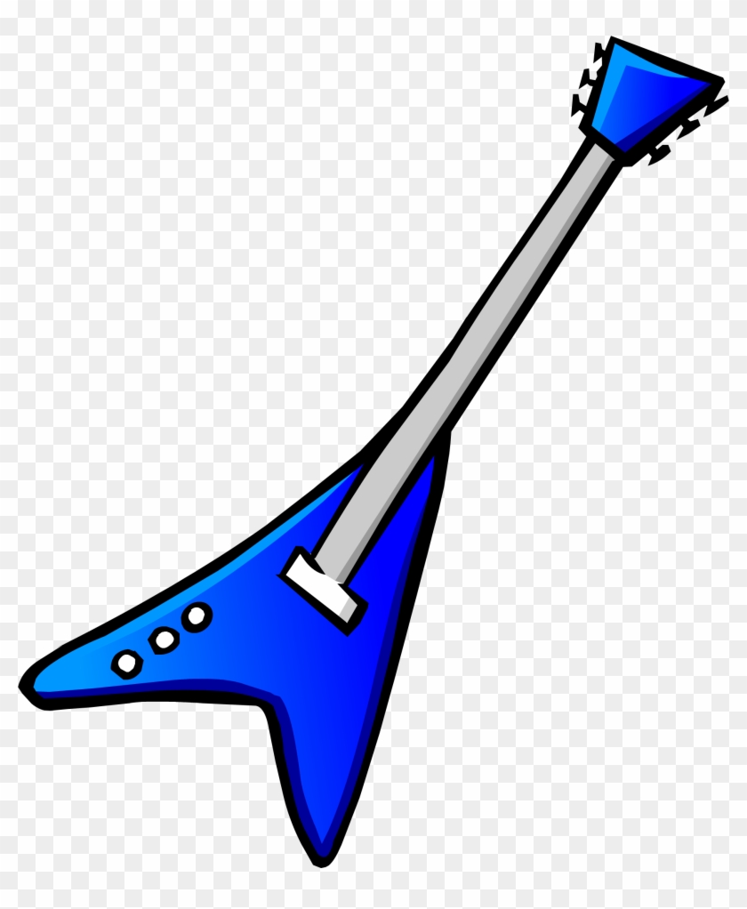 Blue Electric Guitar Icon 5063 - Club Penguin Electric Guitar #721100