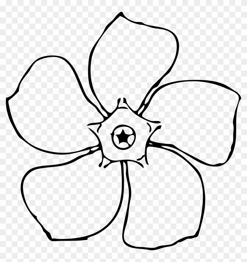 Pictures Of Flower Drawings Clipart Co Line Clipart - Flower Clipart Black And White #721194