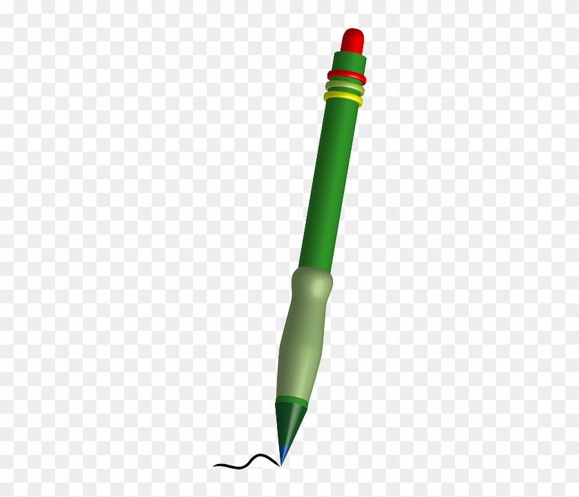 Scribble Pen Write Sketch Green Pencil Marker - Green Pen Writing #721501