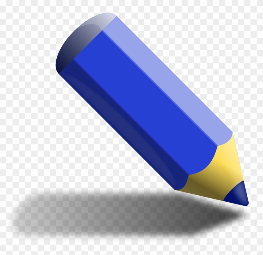 28 Collection Of Blue Pencil Clipart - Blue Pencil #721509