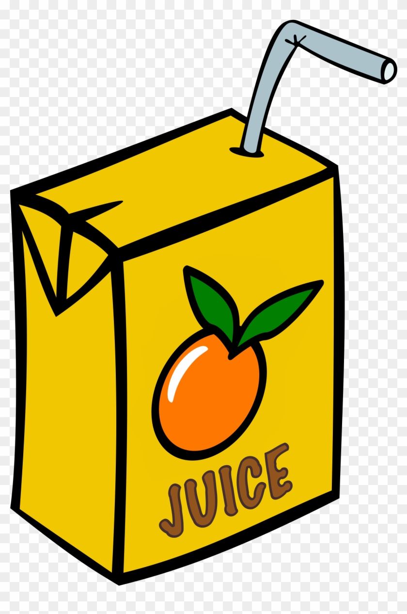 Big Image - Juice Box Clipart Black And White #721649