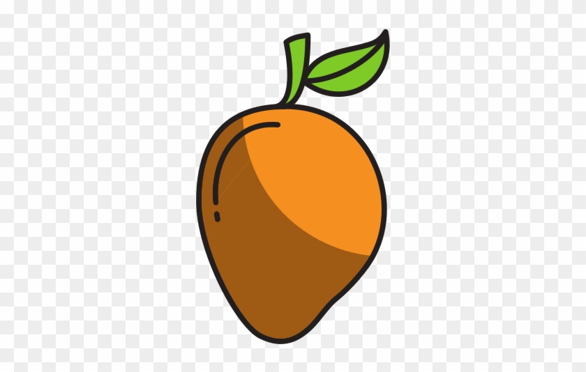 Awesome Mango Fresh Fruit Drawing Icon With Drawing - Icone Mangue #721656