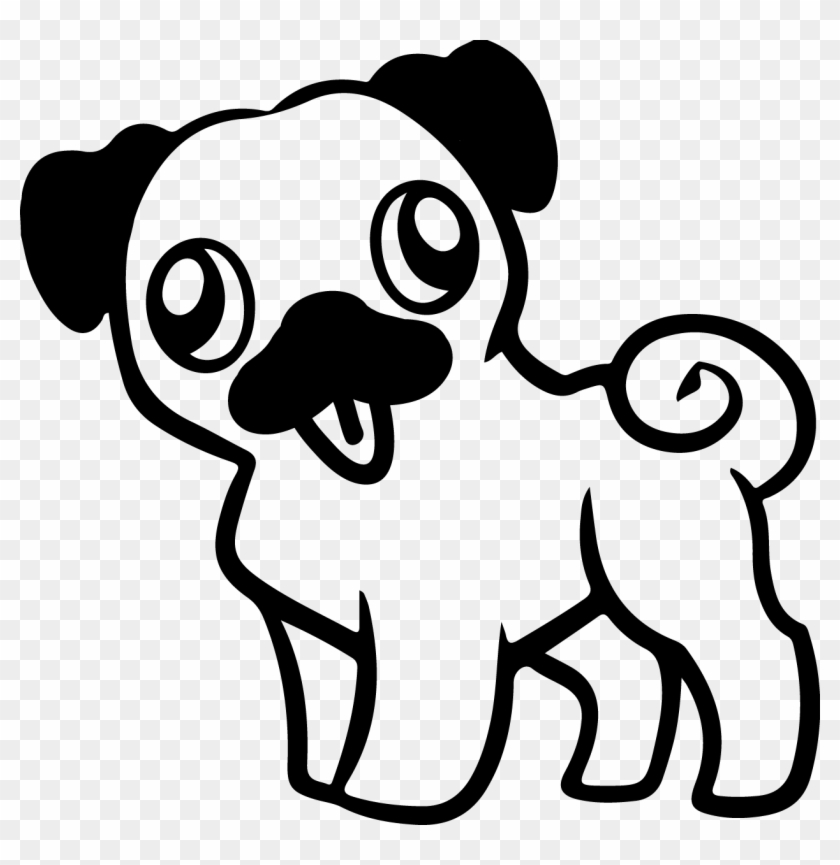 Standing Pug Attempt 1 Pug Puppies Coloring Pages Free Transparent Png Clipart Images Download