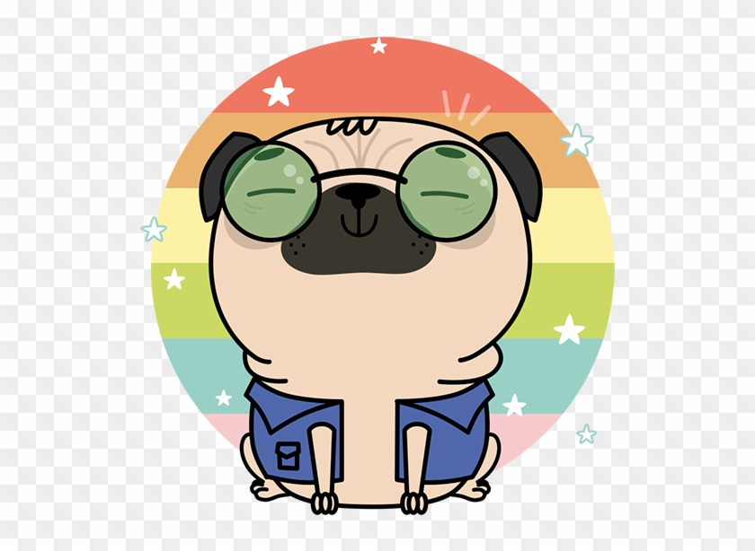 Pug Life Iv - Pug Dog Sticker Png #721685