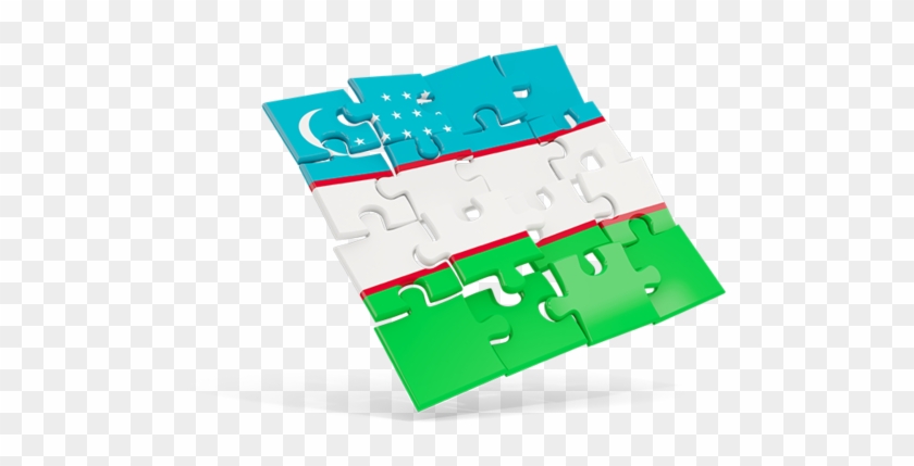 Illustration Of Flag Of Uzbekistan - European Union Logo Puzzle #721772