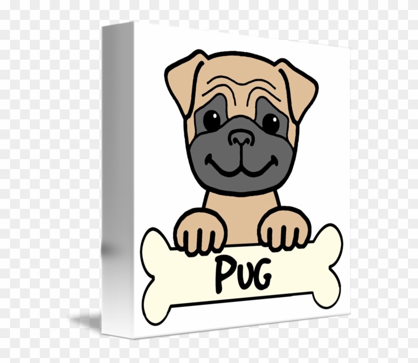 Pug Pug Oval Ornament #721815