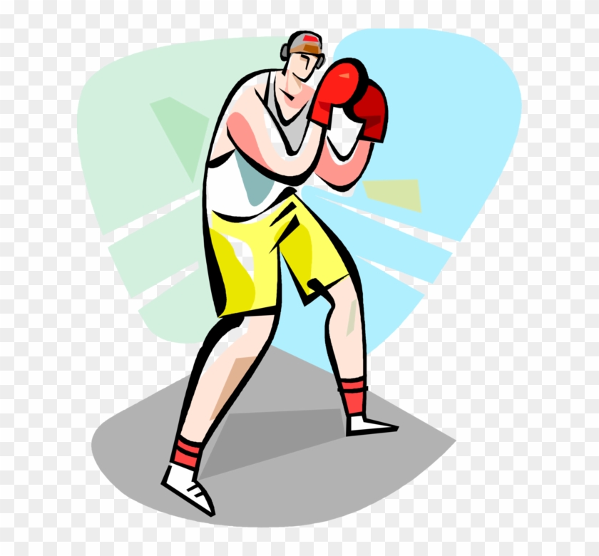 Vector Illustration Of Prizefighter Pugilist Boxer - Vector Illustration Of Prizefighter Pugilist Boxer #721823