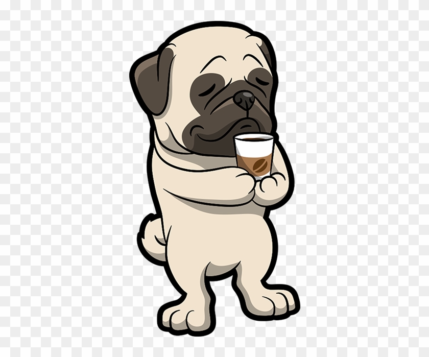 Pug Puppy Dog Breed Cocktail Clip Art - Pug Puppy Dog Breed Cocktail Clip Art #721853