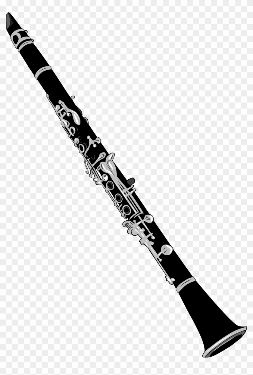 Clarinet Line Drawing - Clarinet Clipart #721840