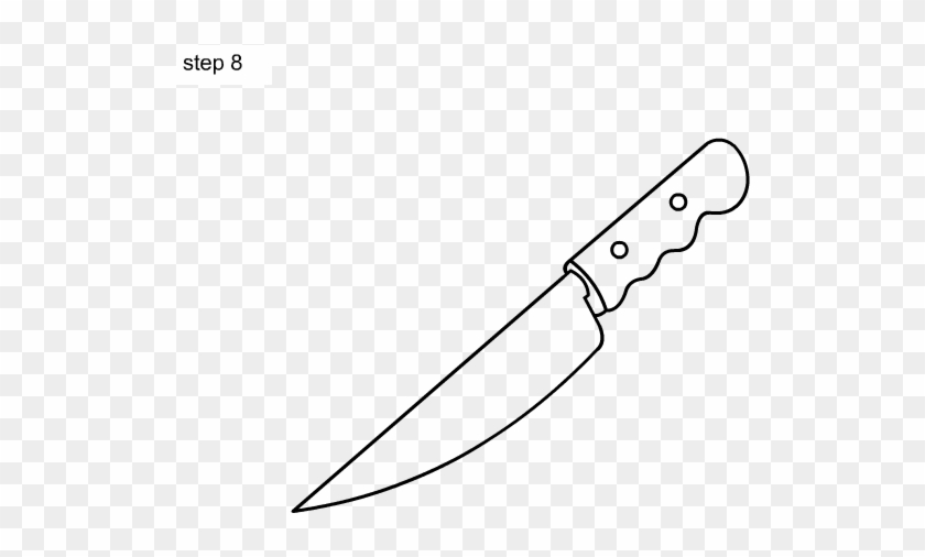 Knife Line Drawing - Drawing #721871