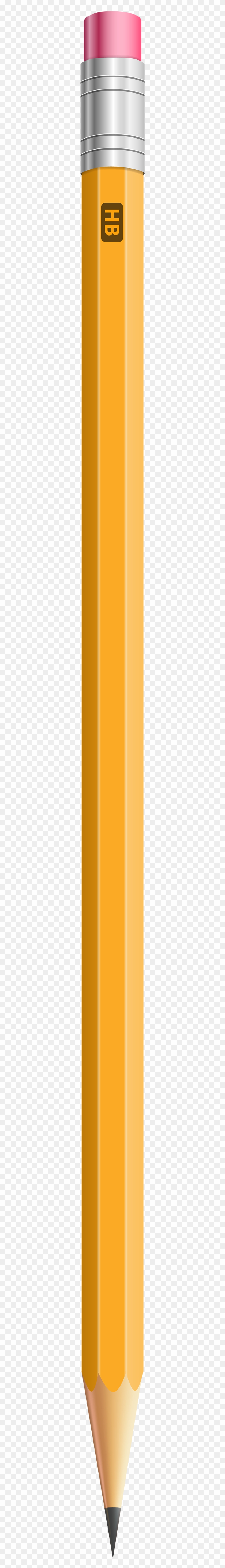 Classic Pencil Png Clip Art - Orange #721922