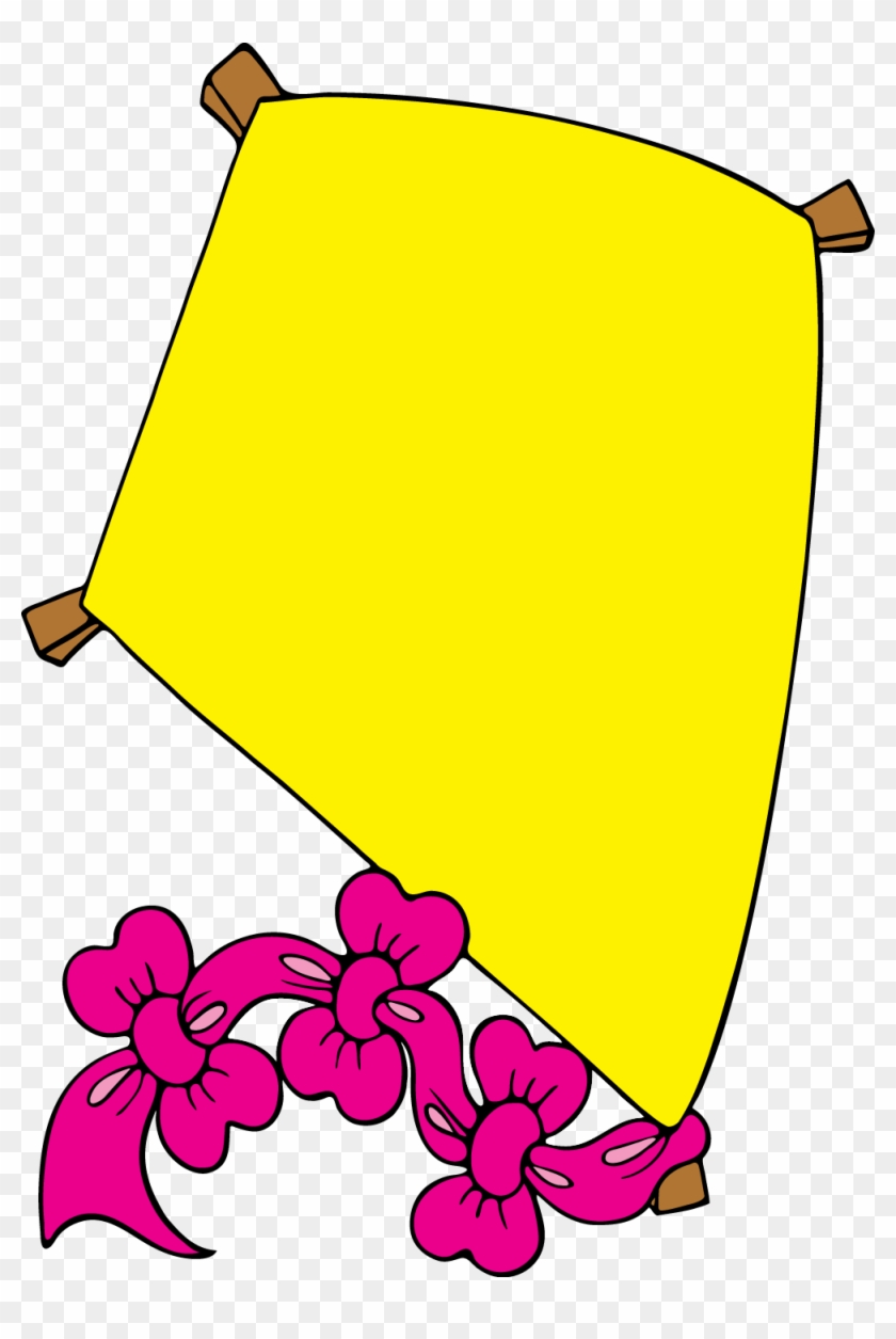 Kite Clipart Yellow - Yellow Kite Clipart #721927