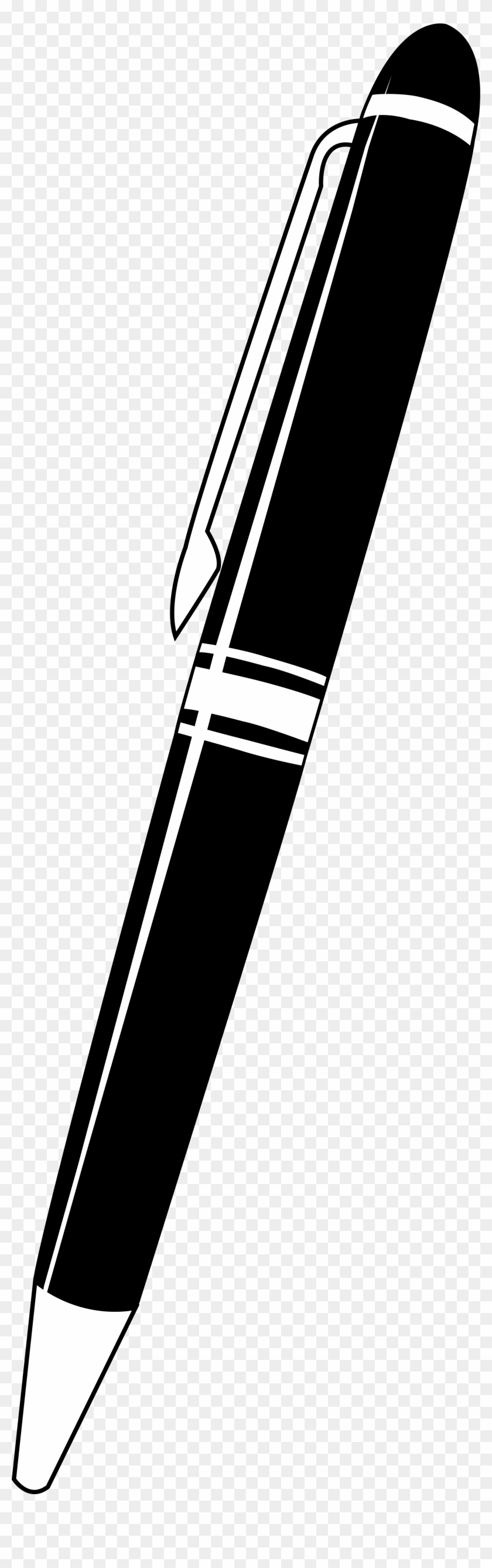 Pen Clipart Logo Png - Clip Art Black And White Pen #722128