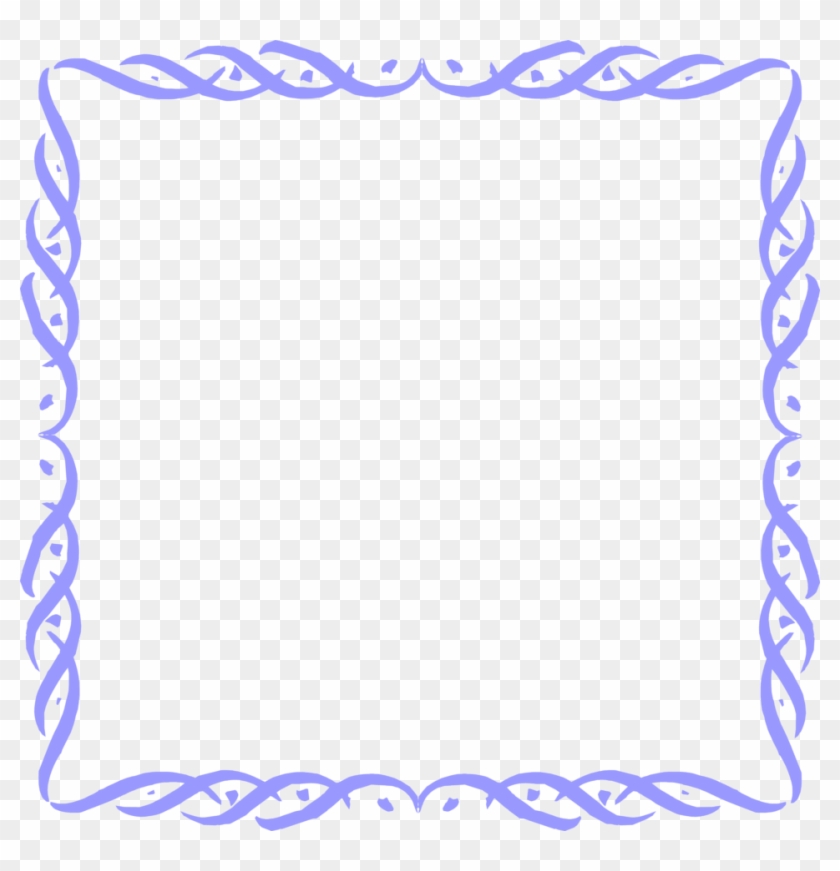 Border Frame Fancy - Blue Border Transparent Background #722199