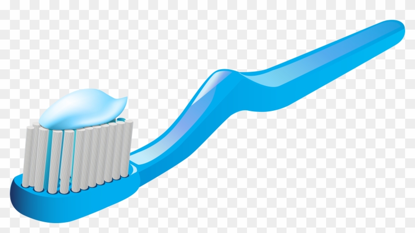 Toothbrush And Toothpaste Png Clip Art - Toothbrush With Toothpaste Png #722394
