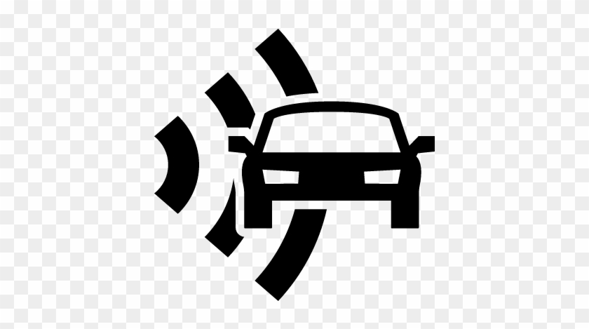 Car And Radar Security Vector - Car Alarm Icon Png #722613