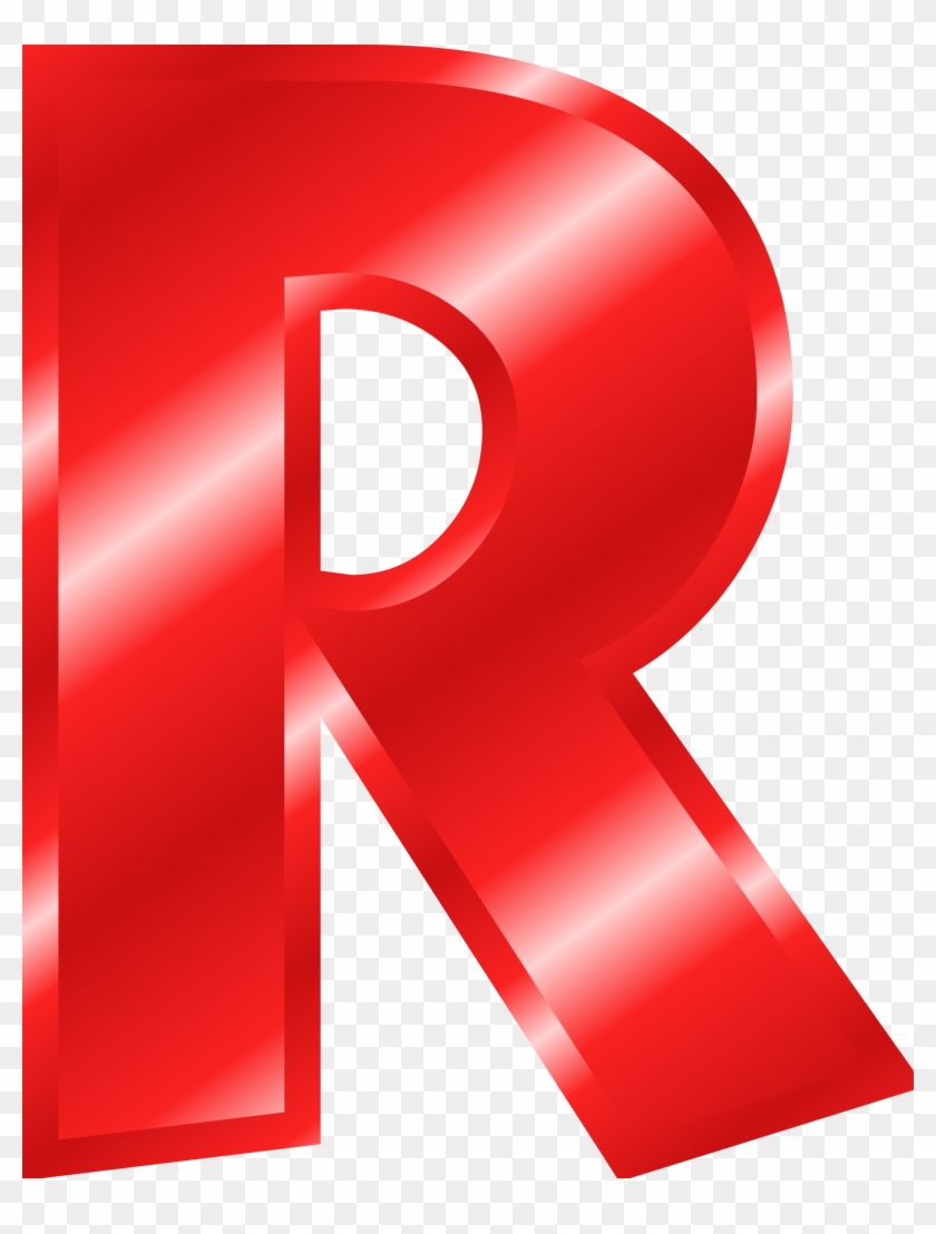 Letter Clipart Red - Letter R Color Red #722626