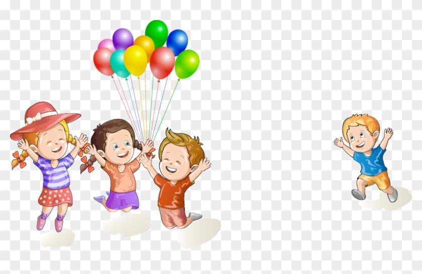 Child Clip Art - Kids With Balloons #722857