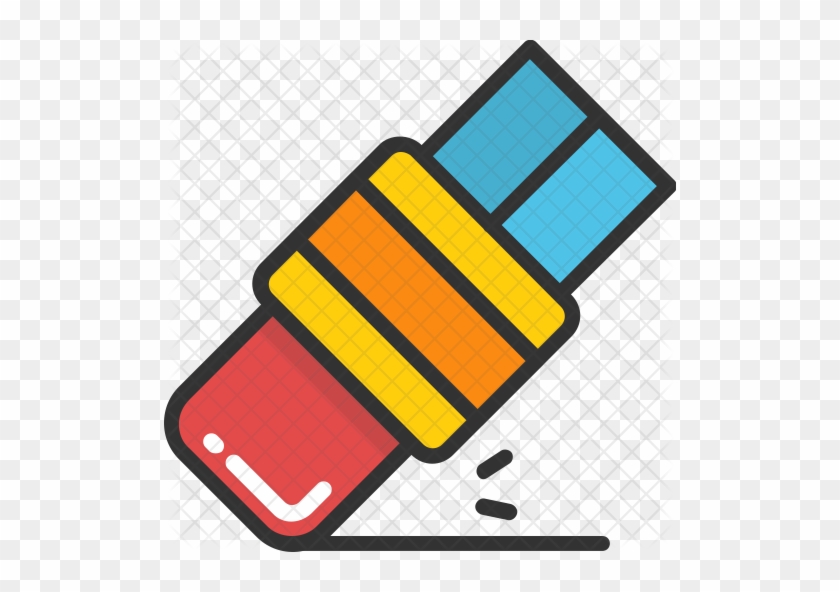 Eraser 3 Icon - Eraser Icon Png #722976