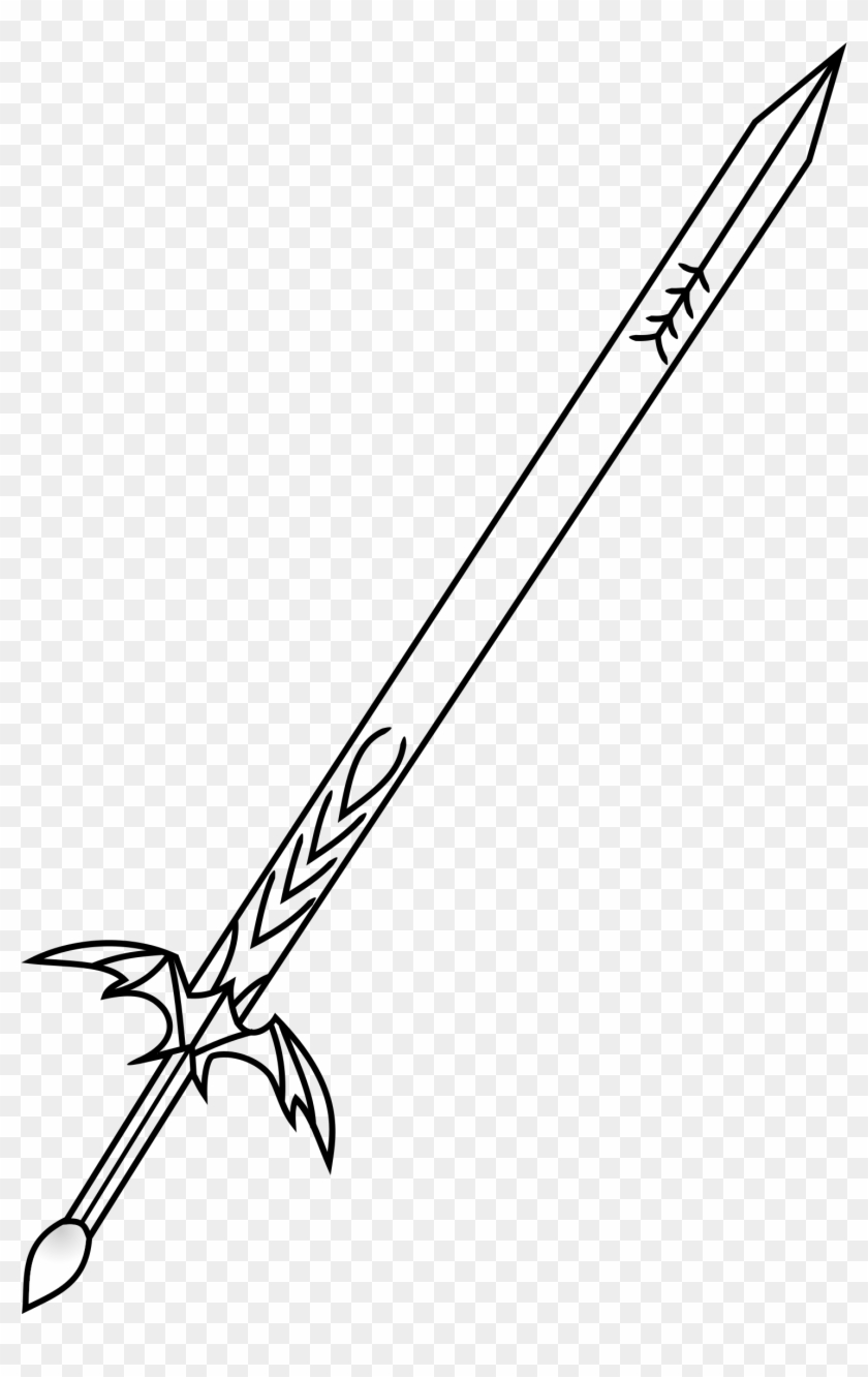 Simple Sword Drawings In Pencil - Cool Sword Coloring Pages #723058