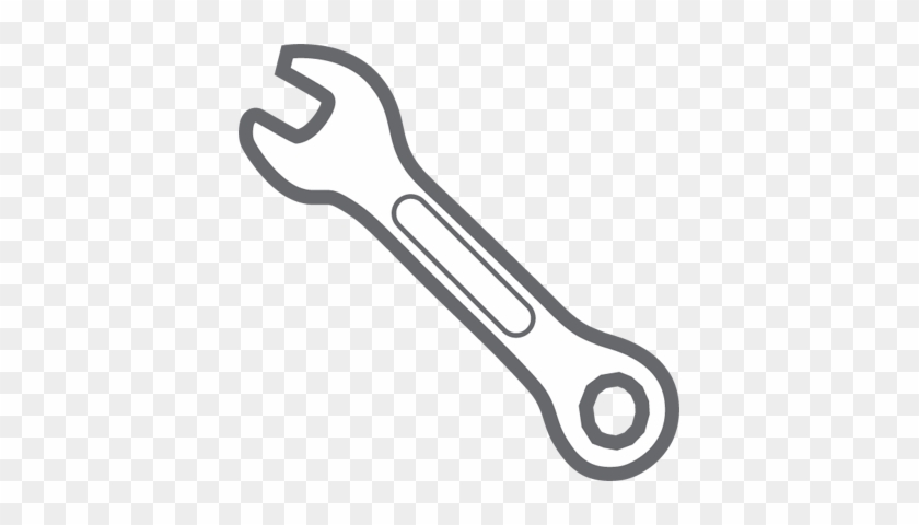 Black Clipart Wrench - Wrench Clip Art Transparent #723060