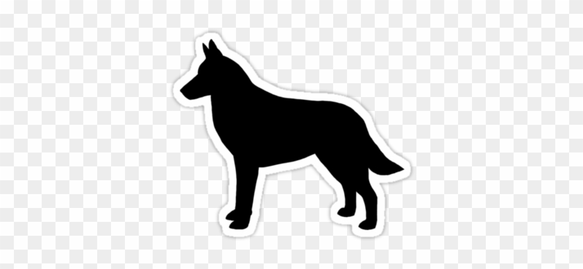 Belgian Malinois Silhouette Waterproof Die-cut Sticker - Malinois Dog #723177