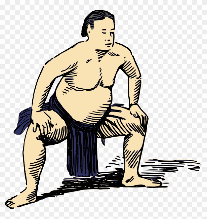 Sumo Wrestler 2 - Sumo Wrestler Drawing #723259