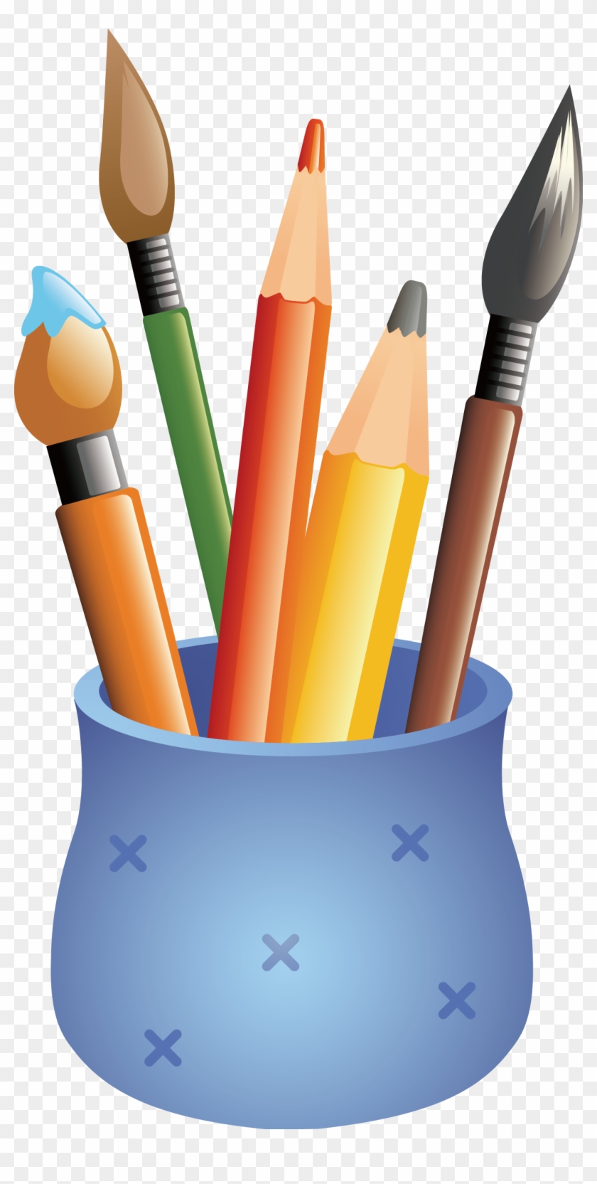 Pencil Case Drawing Colored Pencil - Color Pencil Vector Free #723309