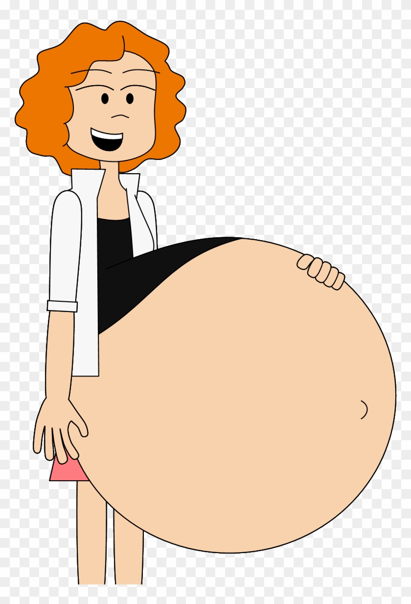 Pregnant Melissa By Angry Signs Pregnant Melissa By - Cartoon - Free  Transparent PNG Clipart Images Download