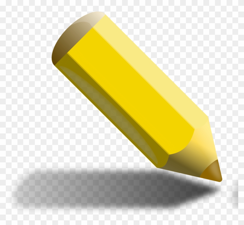 Pencil Clipart Yellow Pencil - Yellow Pencil #723585