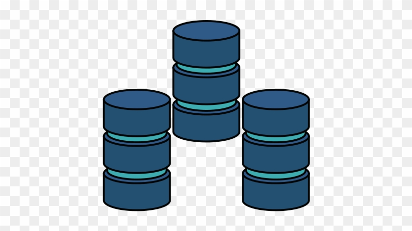 Data Center Or Web Hosting Icon - Cylinder #723598