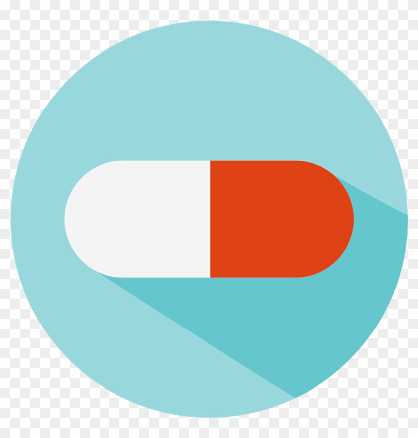 Flat Pill Icon #723717
