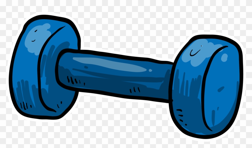 Barbell Dumbbell Physical Fitness Physical Exercise - Desenho De Halteres Azul Png #724059