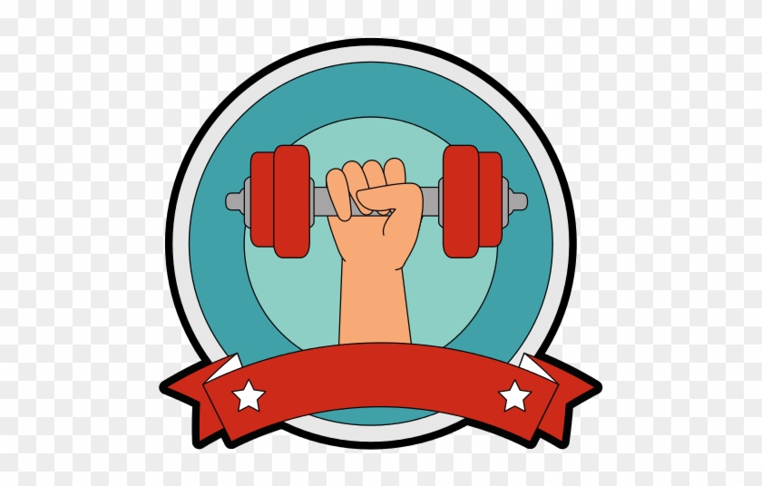 Hand Human With Weight Lifting Isolated Icon - Tin Sign: Coca-cola, 30x30cm. Tin Sign #724120