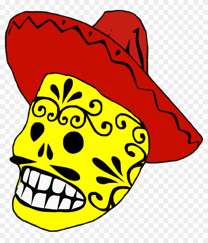 Calavera Mexican Cuisine Day Of The Dead Clip Art - Calavera Mexican Cuisine Day Of The Dead Clip Art #724204