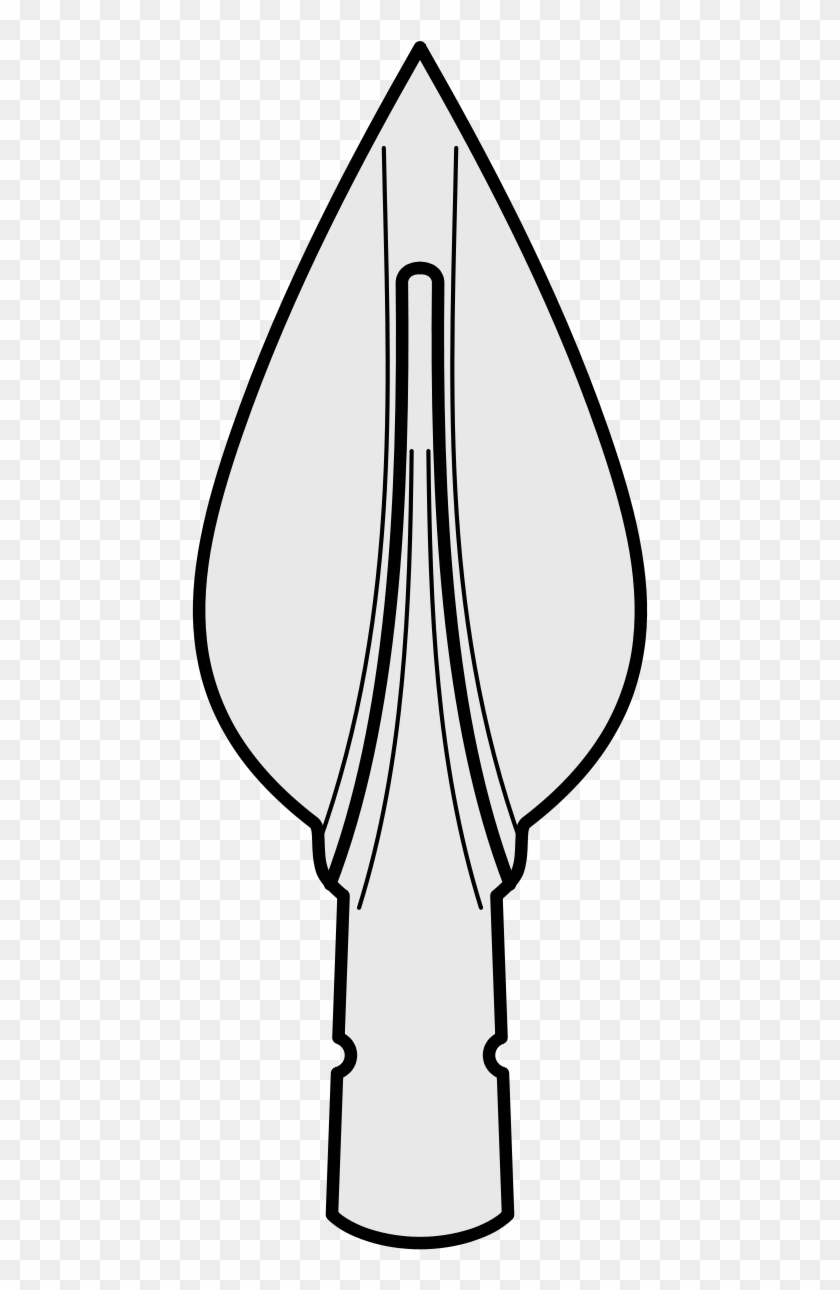 This Image Rendered As Png In Other Widths - Spear Head Drawing #724237