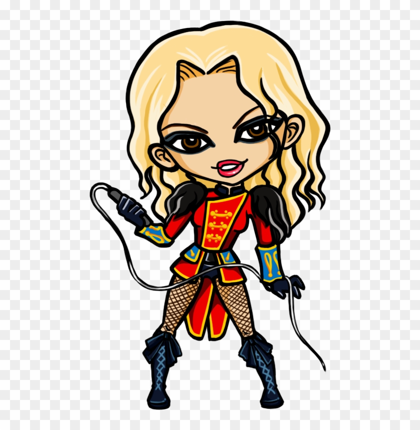 Britney Spear In Circus Tour Ver By Alien3287 - Britney Spears Cartoon Png #724251
