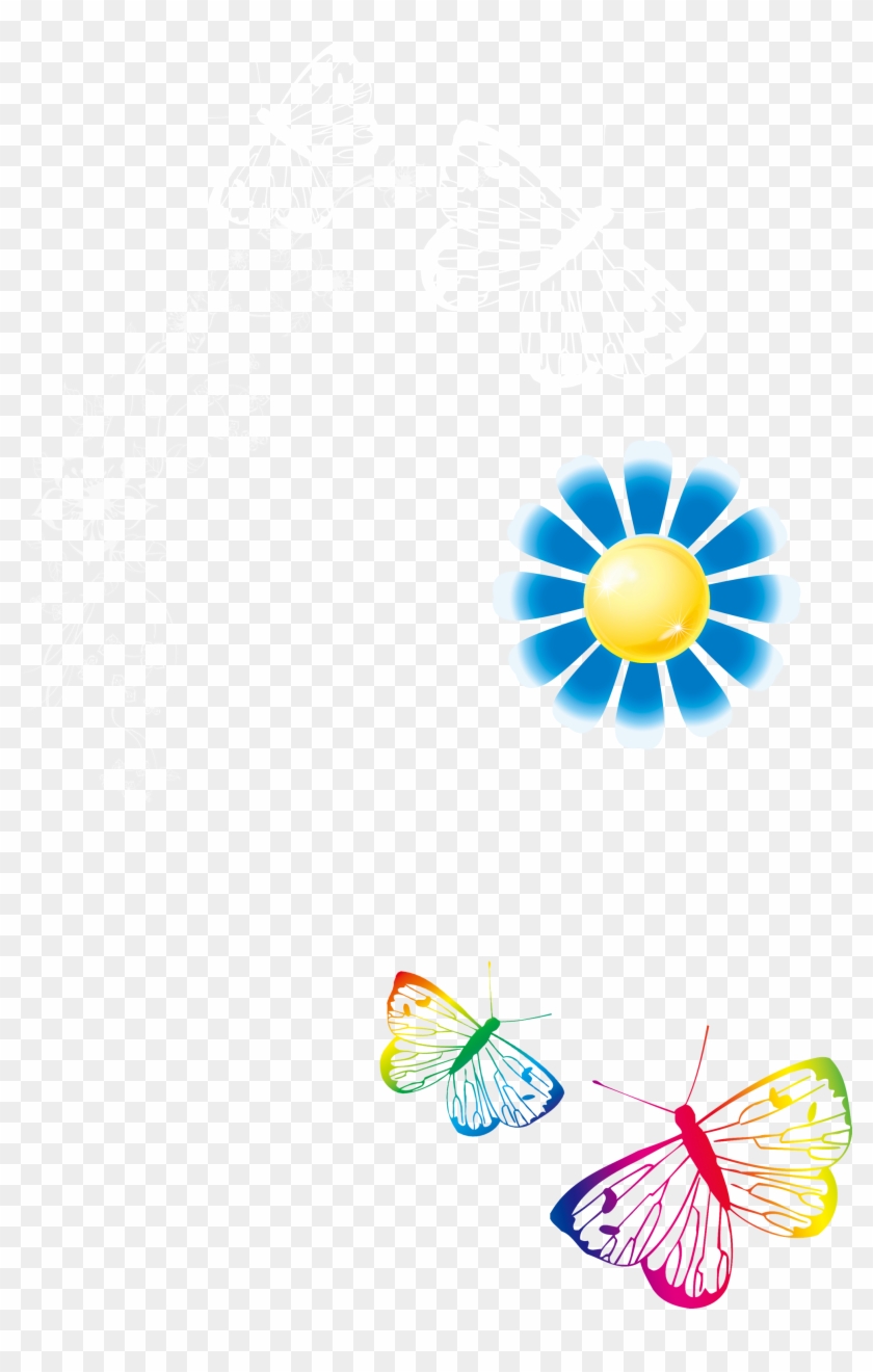 Pattern - Butterfly,cartoon Sun - Pattern - Butterfly,cartoon Sun #724423