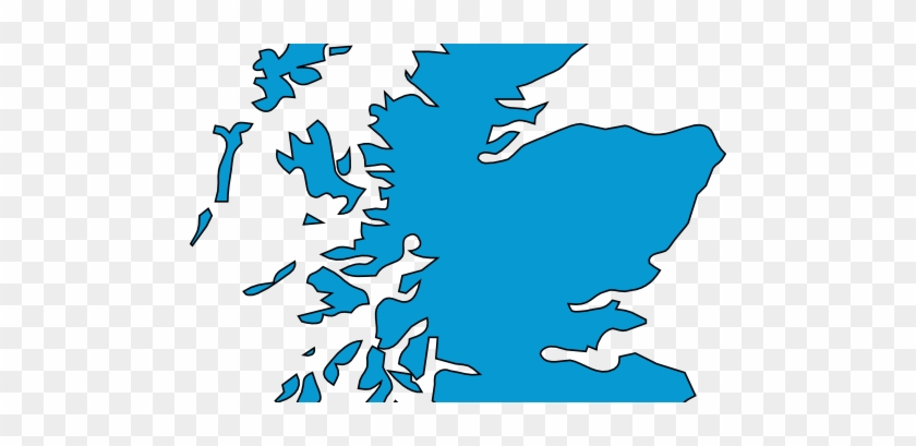 Monumental Outline Of Scotland Blue Clip Art At Clker - Outline Map Of Scotland #724478