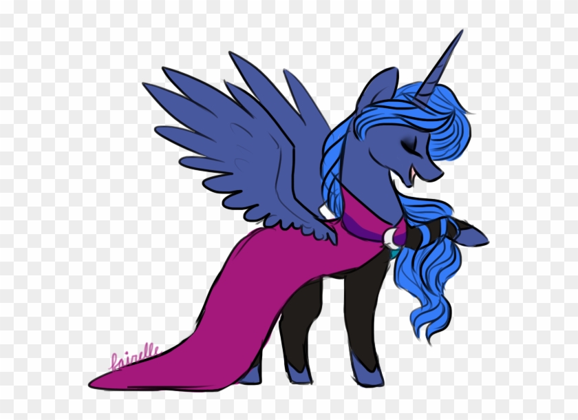 Kkitsu, Elsa, Frozen , Princess Luna, Safe, Simple - Mlp Luna As Elsa #724503