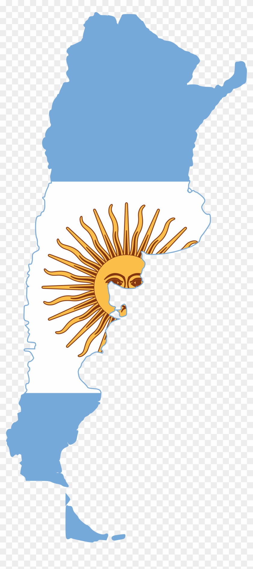 Argentina Clipart - Argentina Bandera Y Pais #724723