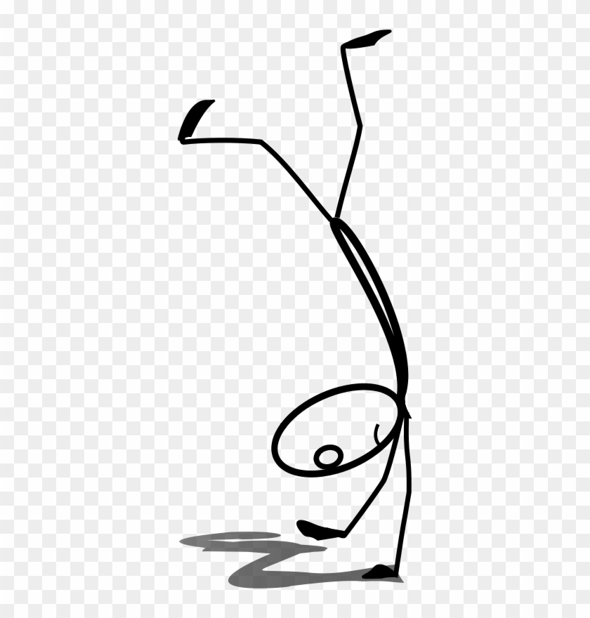 Get Notified Of Exclusive Freebies - Stick Figure Handstand #724825